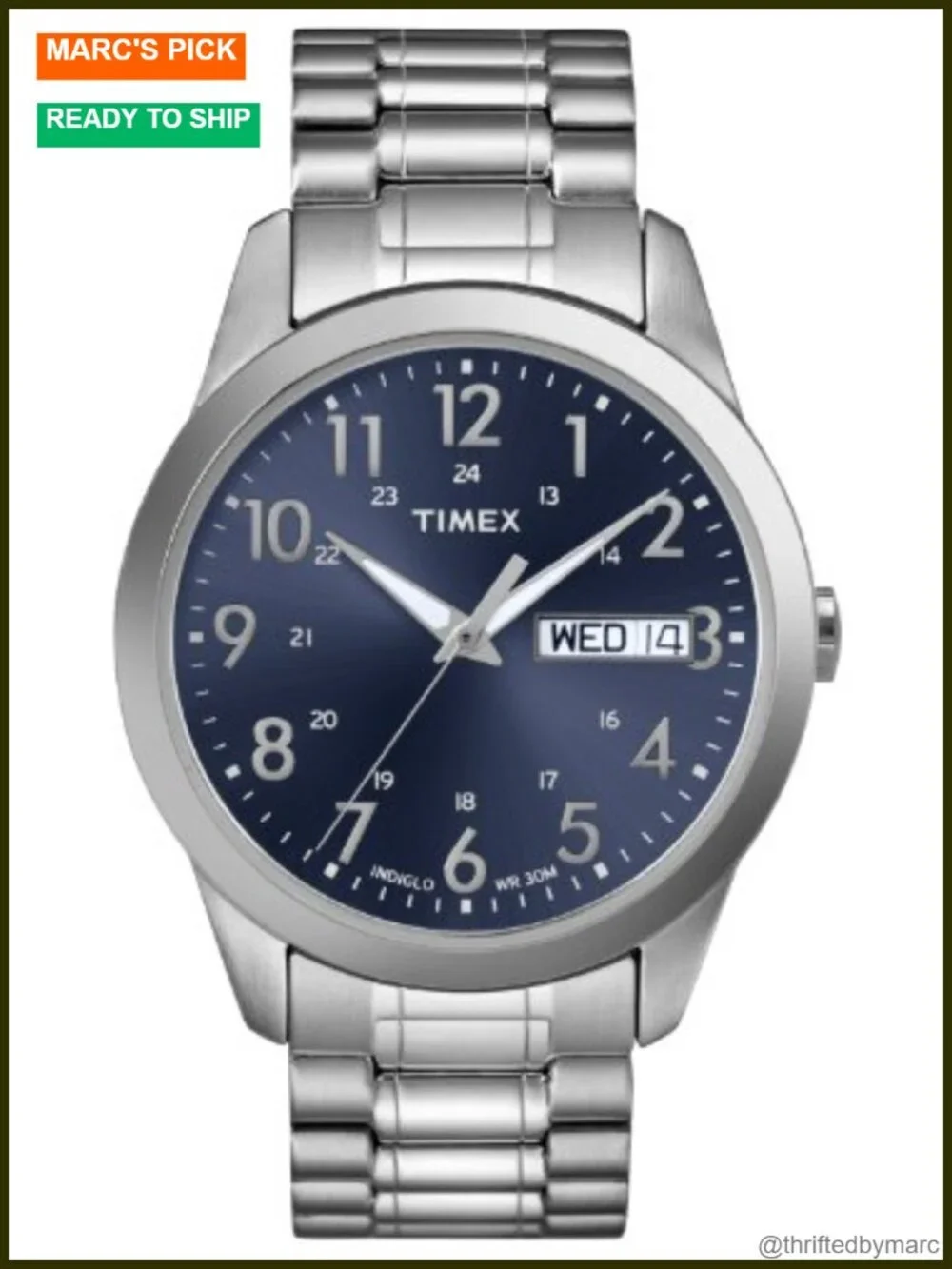 Men's South Street Sport 36mm Watch with Stainless Steel Expansion Band